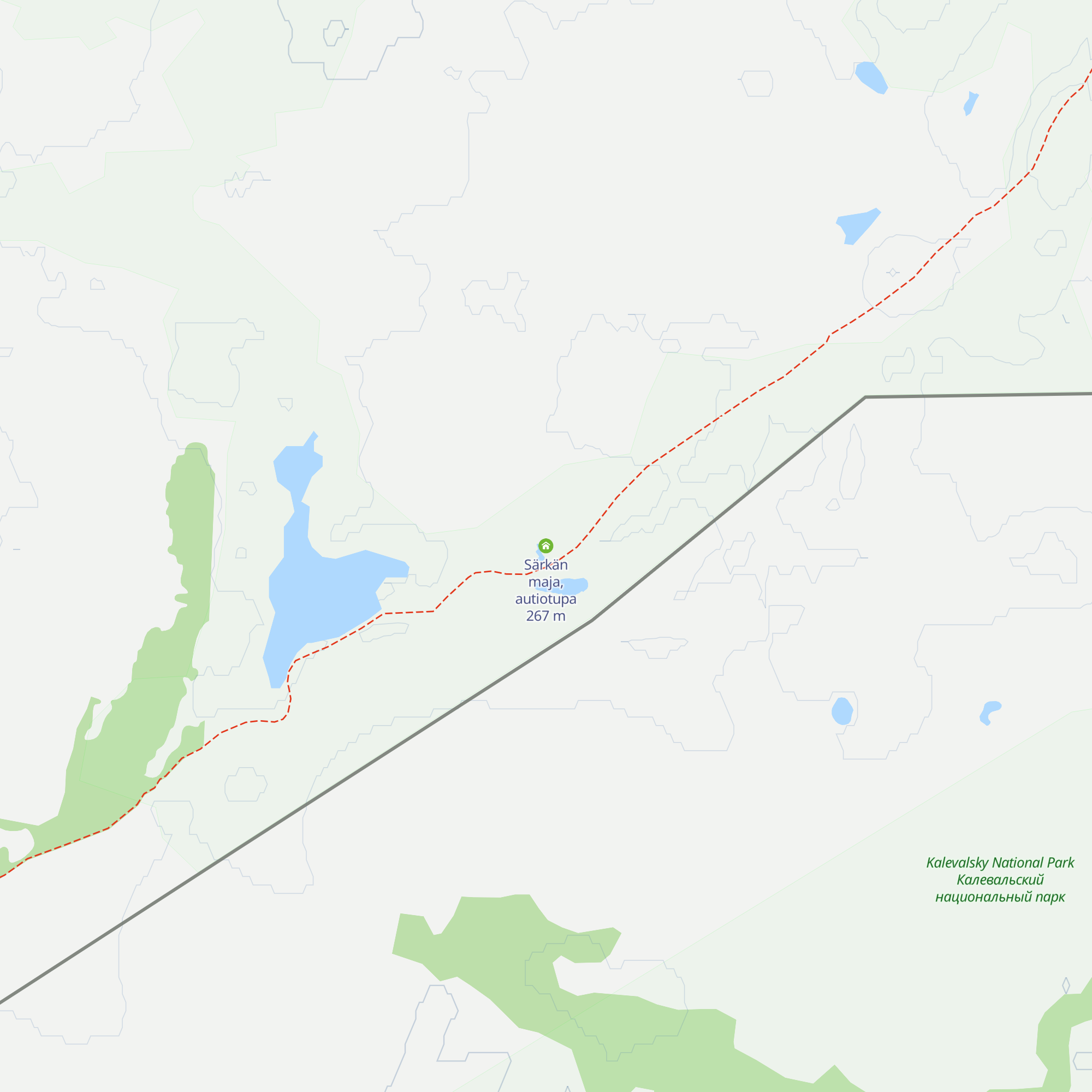 Särkän maja, autiotupa map