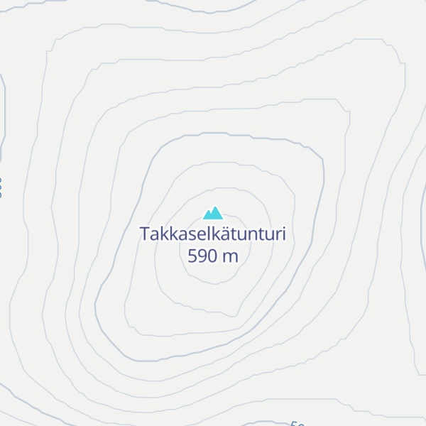 Map of Takkaselkätunturi