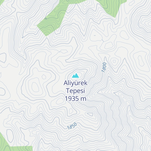 Map of Aliyürek Tepesi