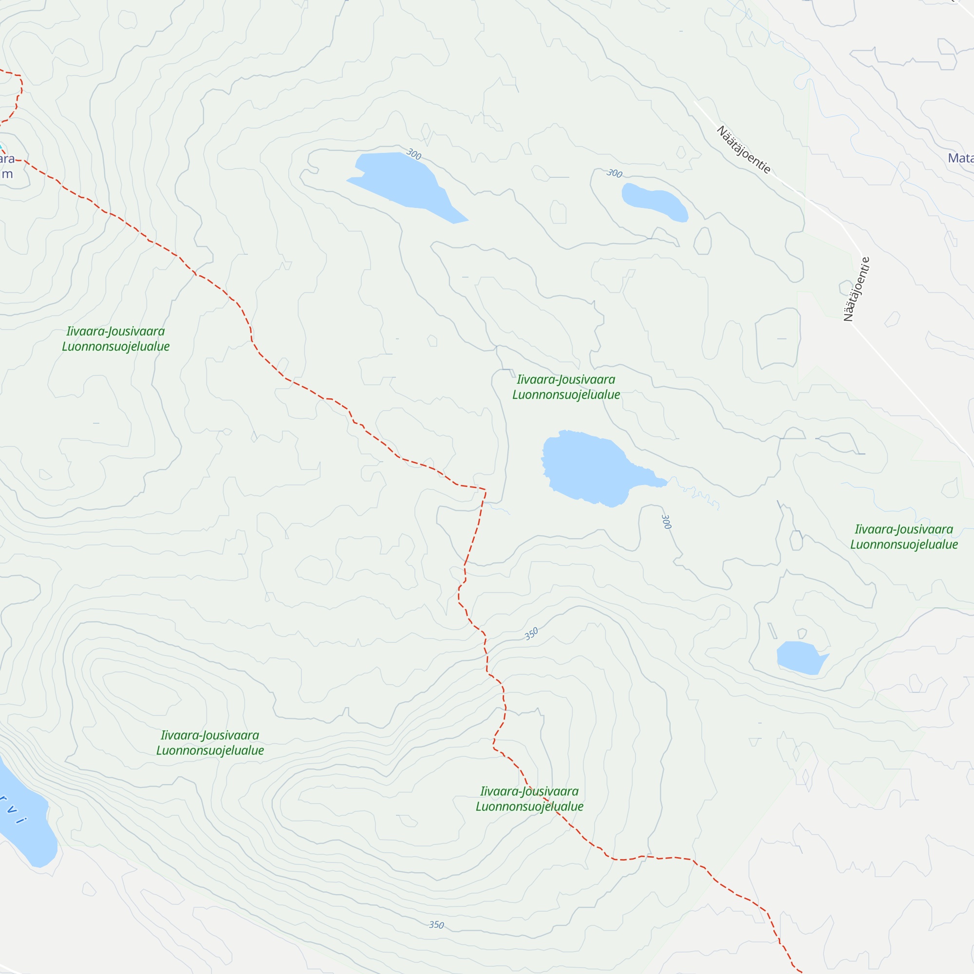 Näätälampi autiotupa map