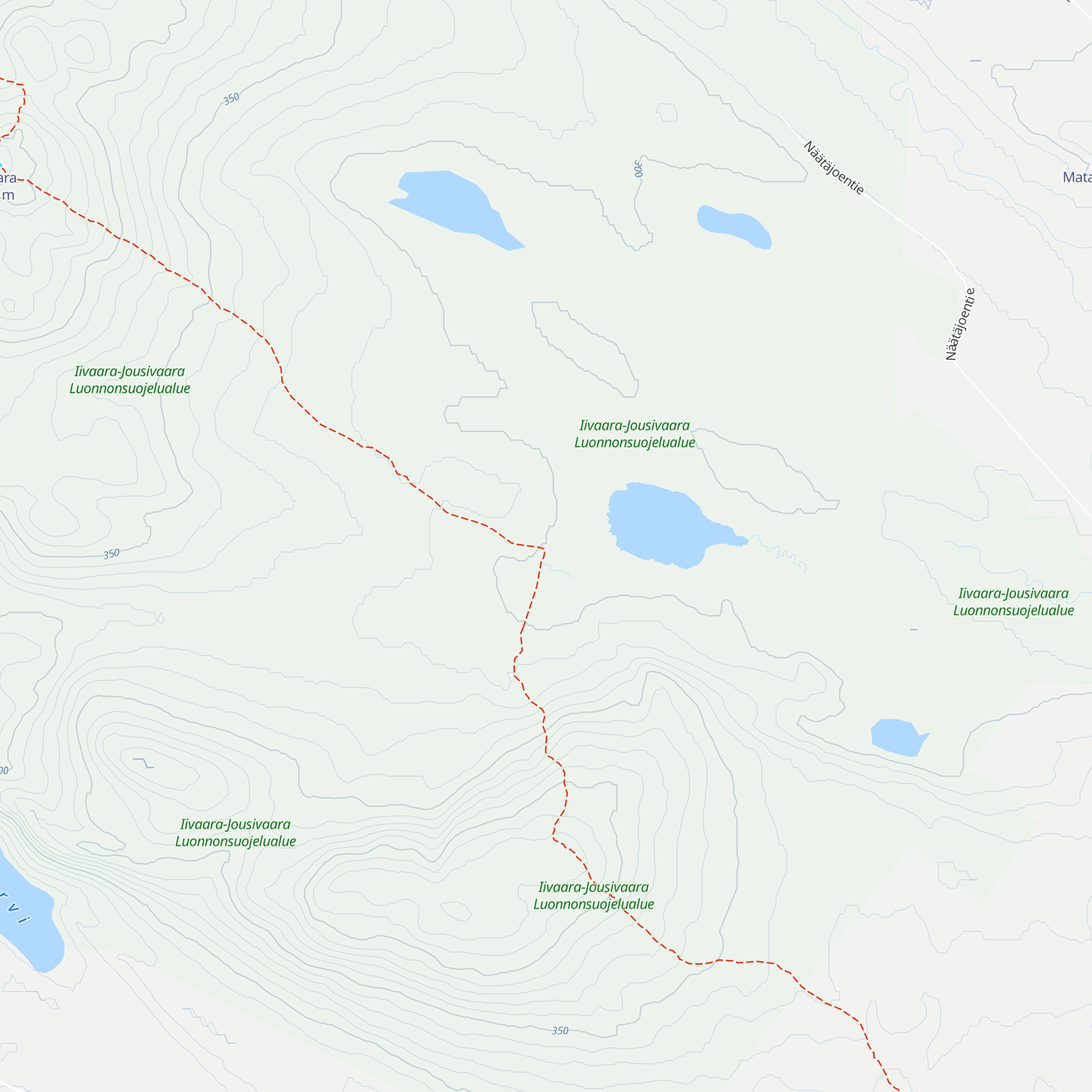 Näätälampi autiotupa map