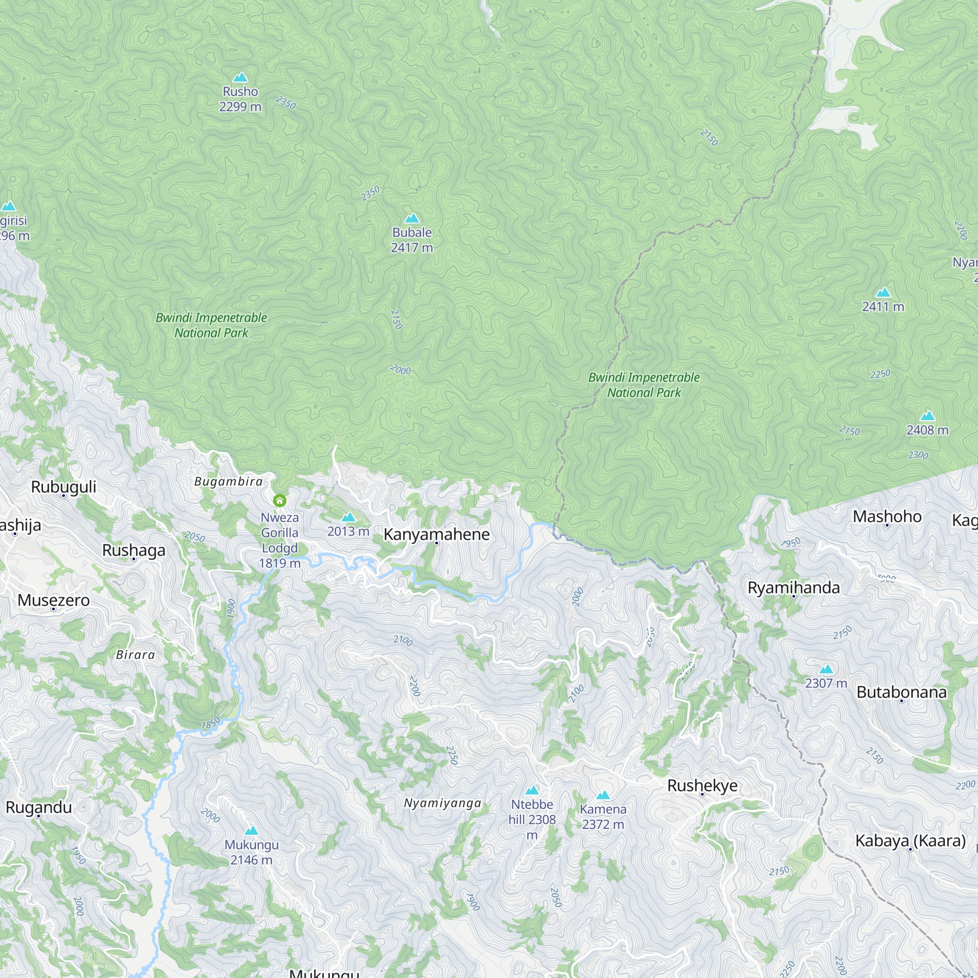 Gorill Hill Lodge Rushaga map