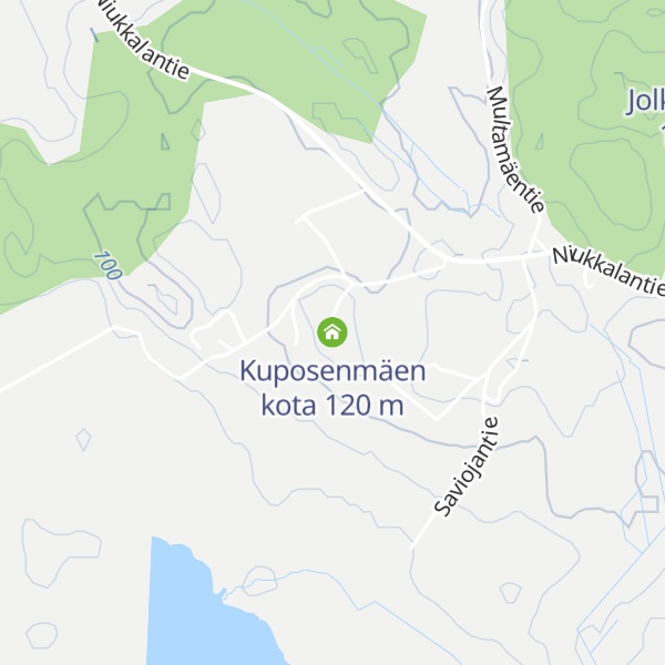 Map of Kuposenmäen kota