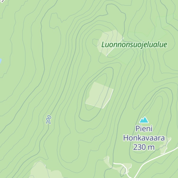 Map of Honkavaara