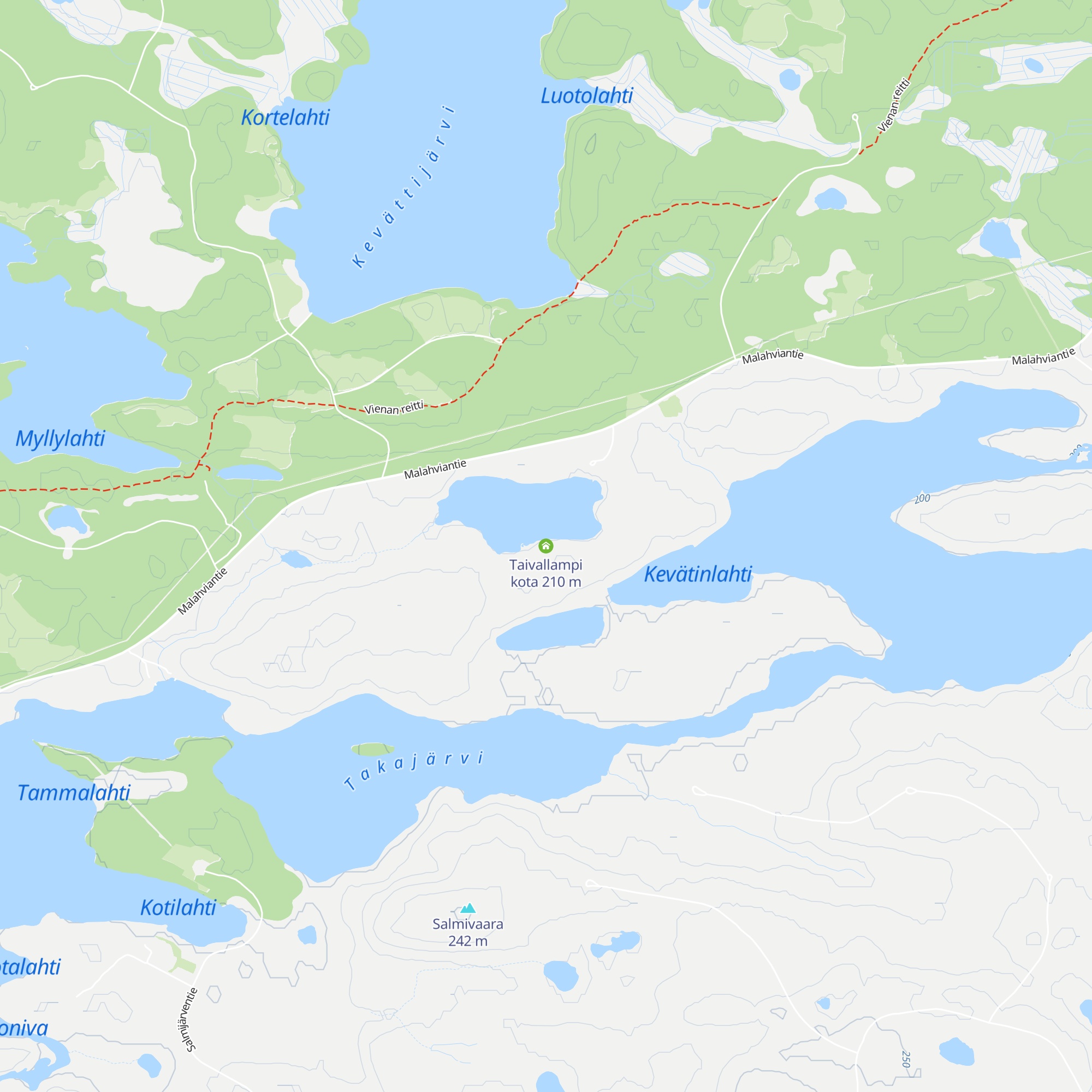 Taivallampi kota map