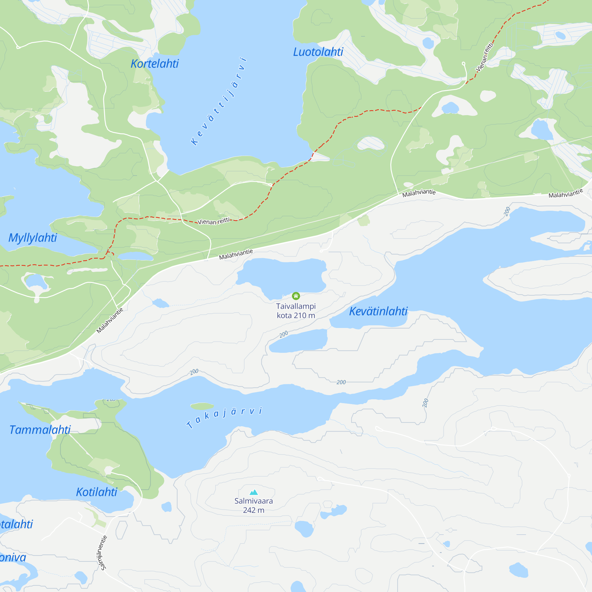 Taivallampi kota map