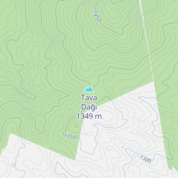 Map of Tava Dağı
