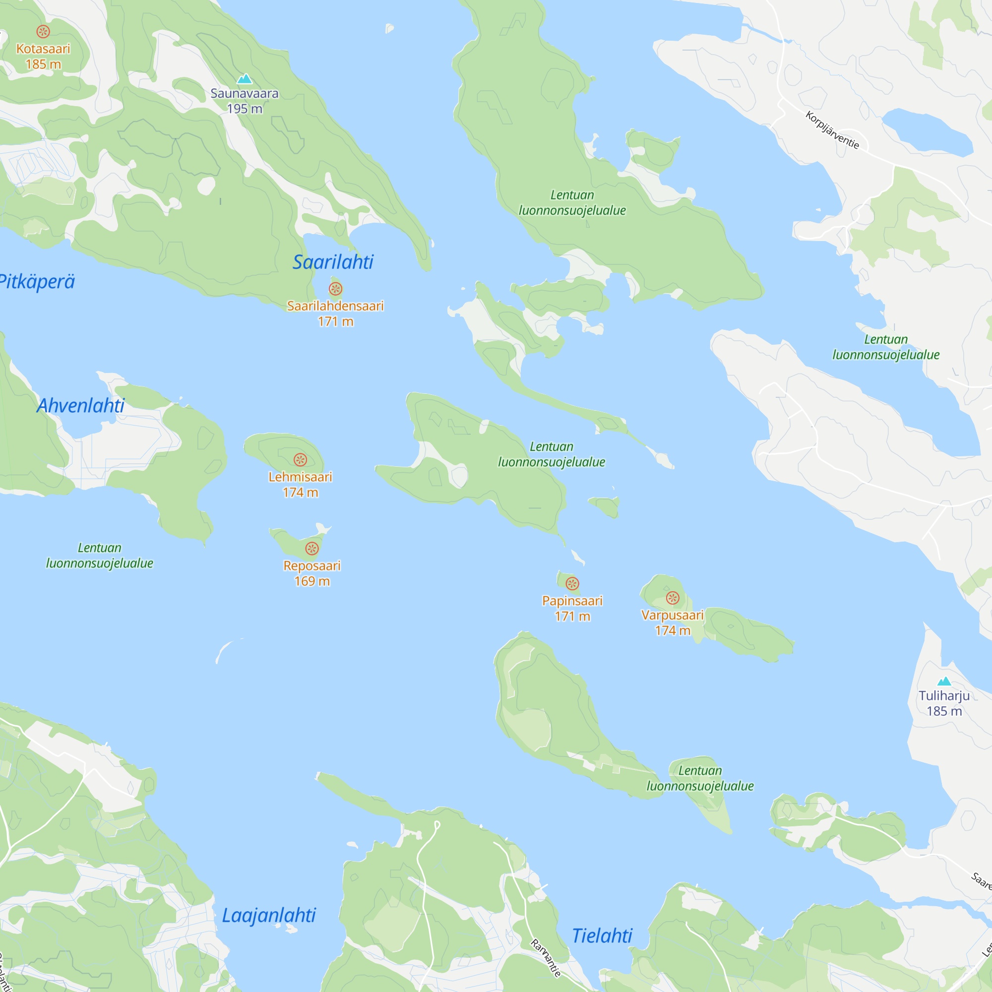 Honkisaaren autiotupa map