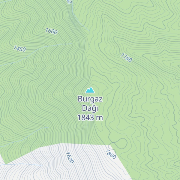 Map of Burgaz Dağı