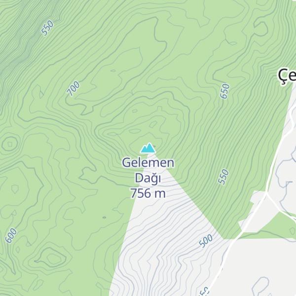 Map of Gelemen Dağı