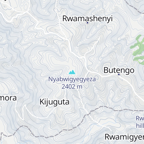 Map of Nyabwigyegyeza