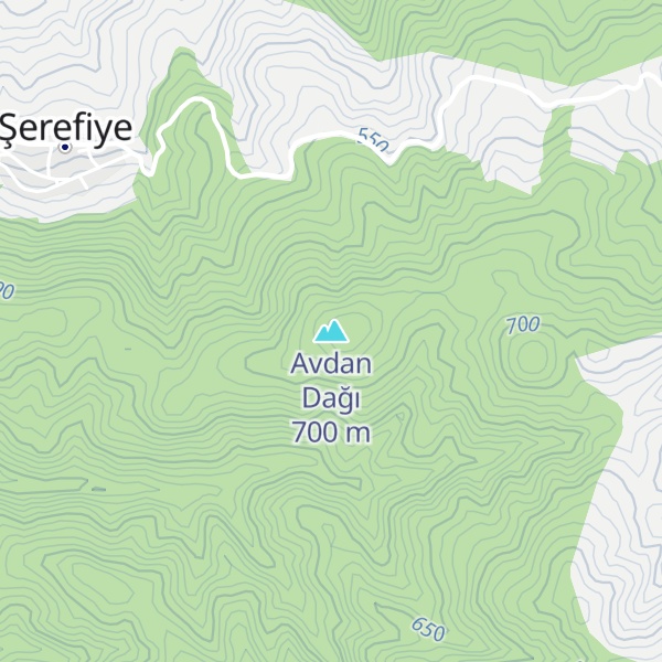 Map of Avdan Dağı