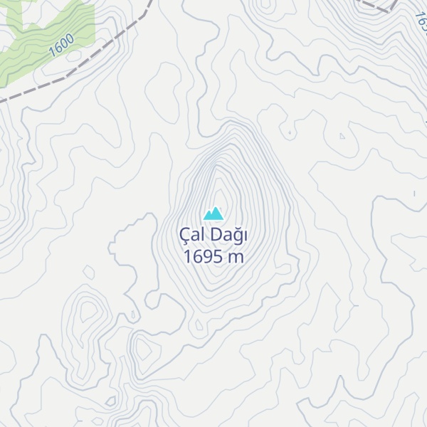 Map of Çal Dağı