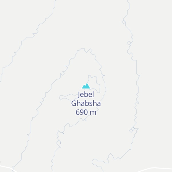 Map of Jebel Ghabsha