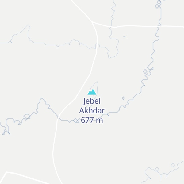 Map of Jebel Akhdar