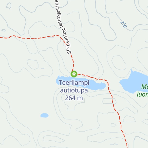 Map of Teerilampi autiotupa