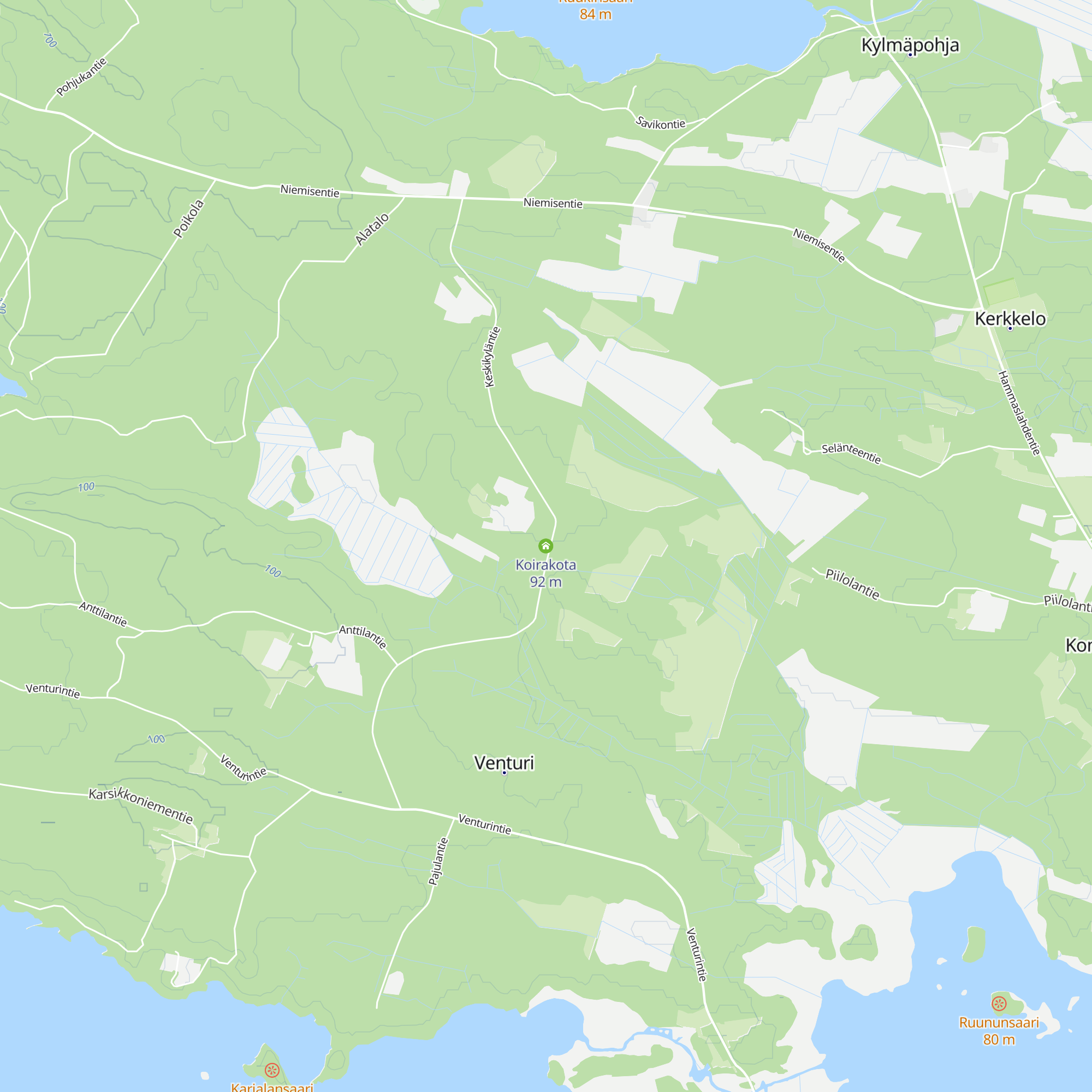 Koirakota map