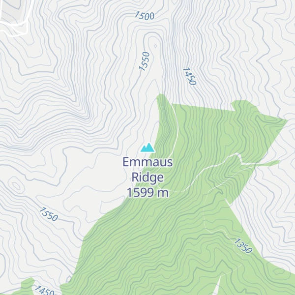 Map of Emmaus Ridge