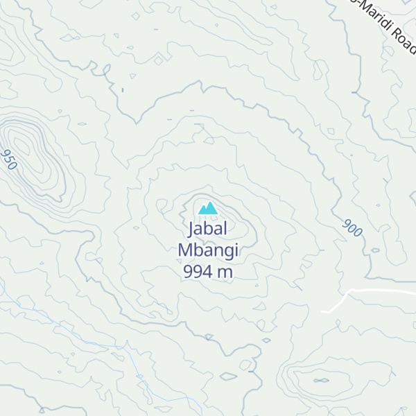 Map of Jabal Mbangi