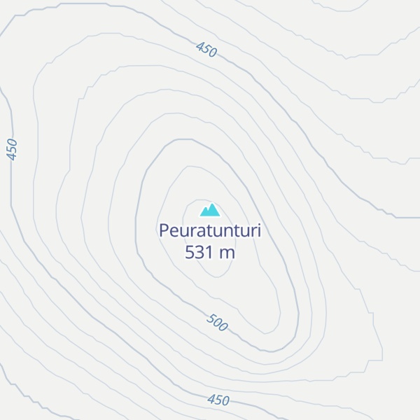 Map of Peuratunturi