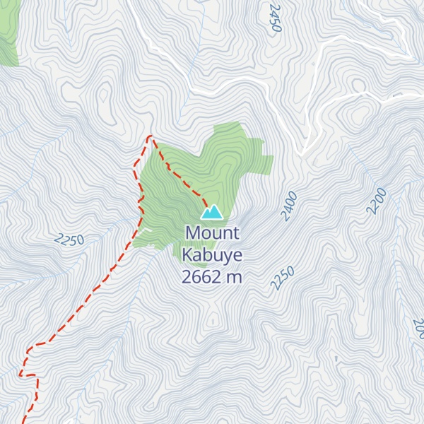 Map of Mount Kabuye