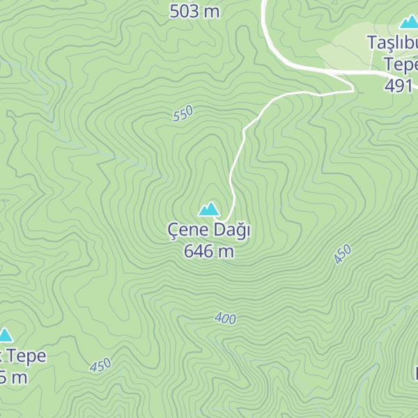 Map of Çene Dağı