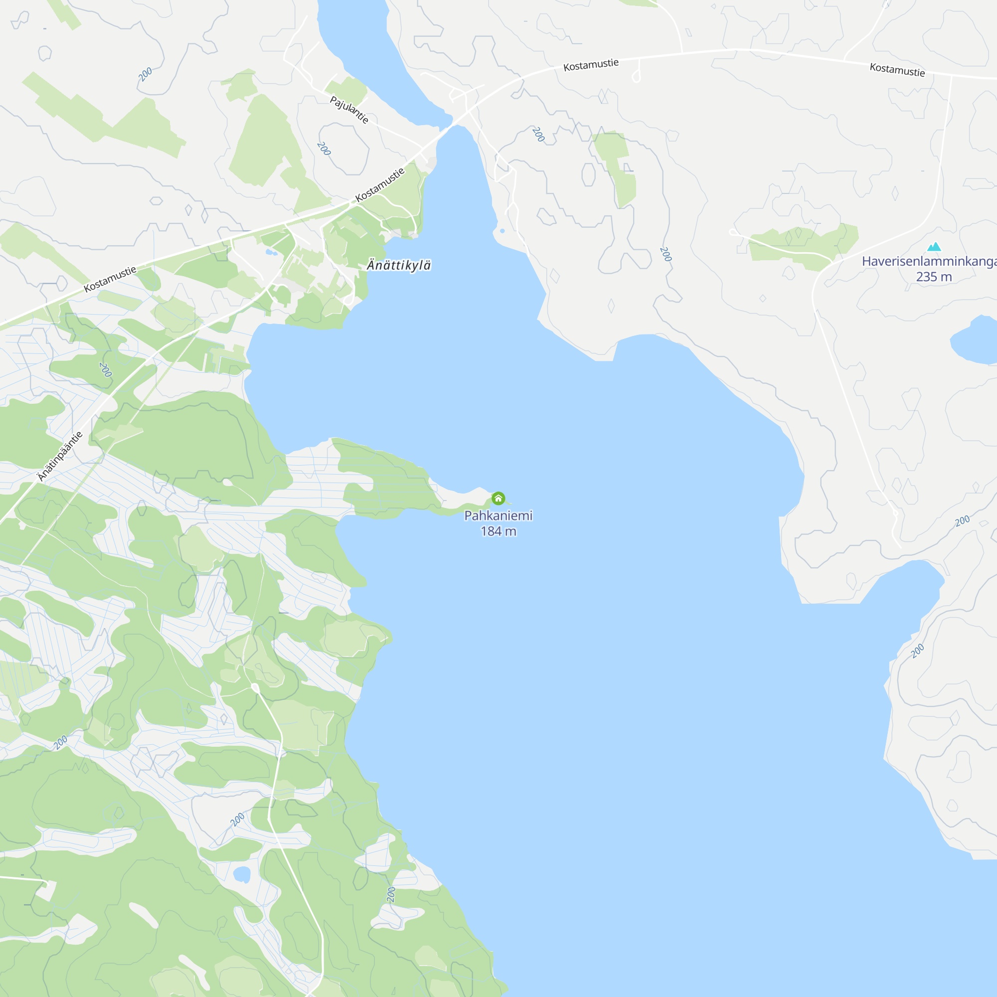 Pahkaniemi map
