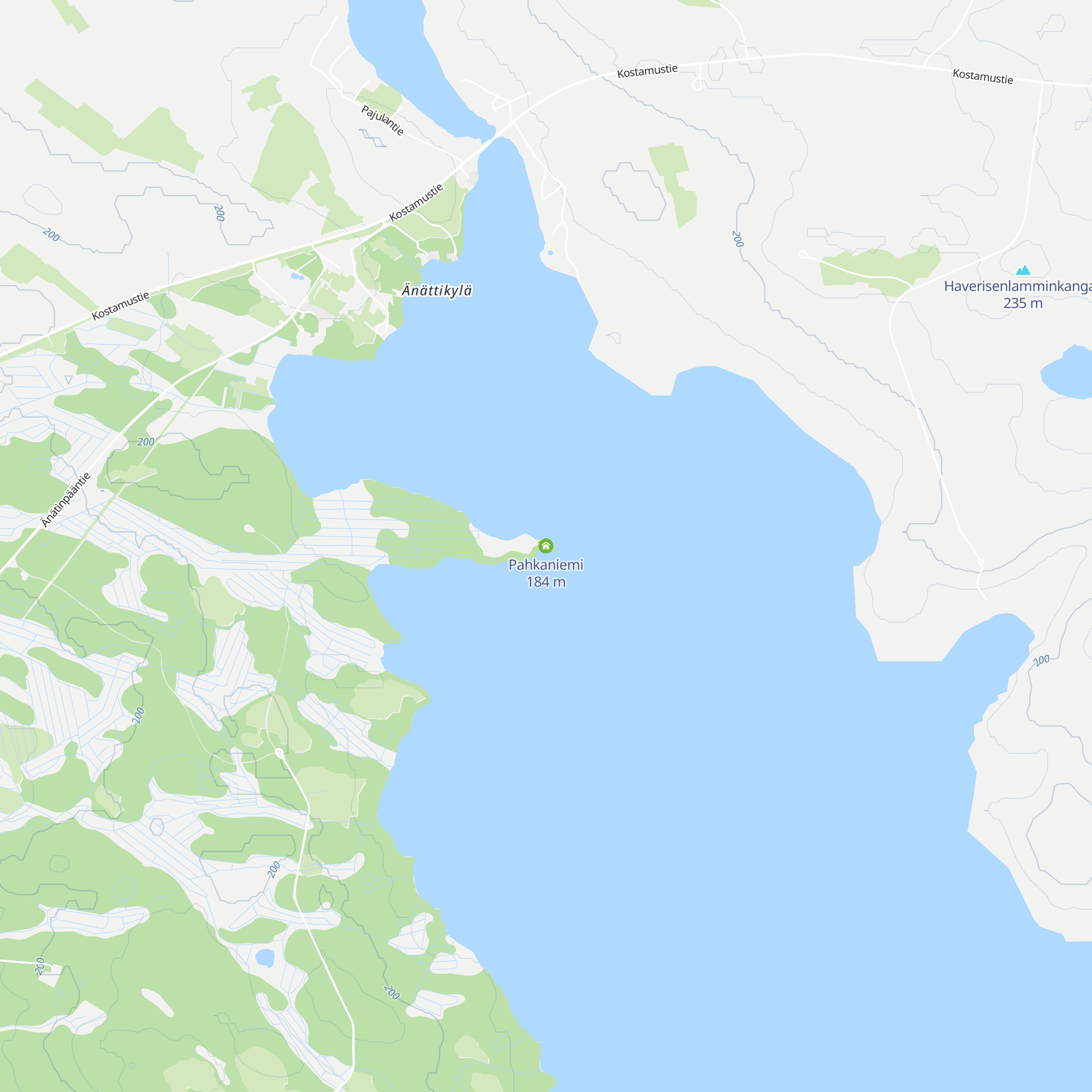 Pahkaniemi map