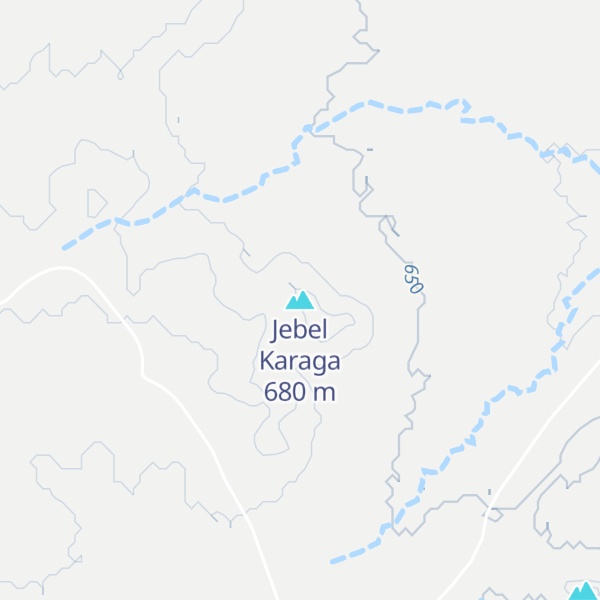 Map of Jebel Karaga