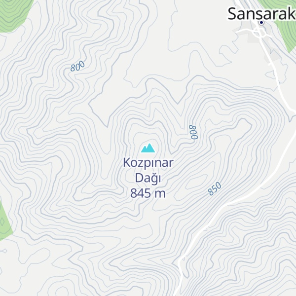 Map of Kozpınar Dağı