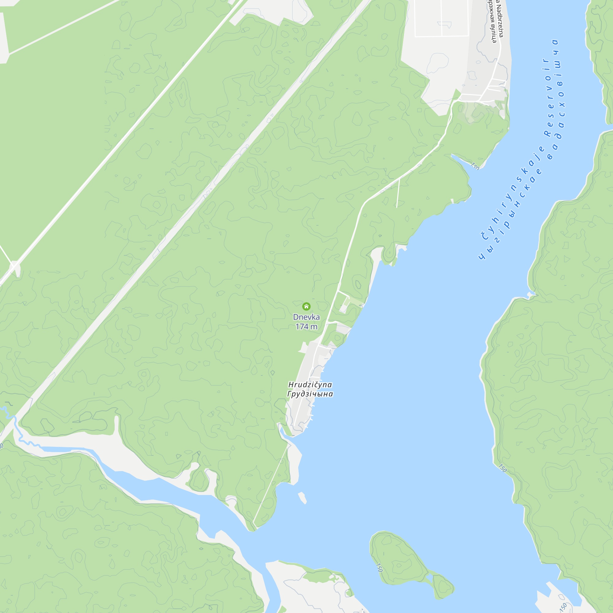 Dnevka map
