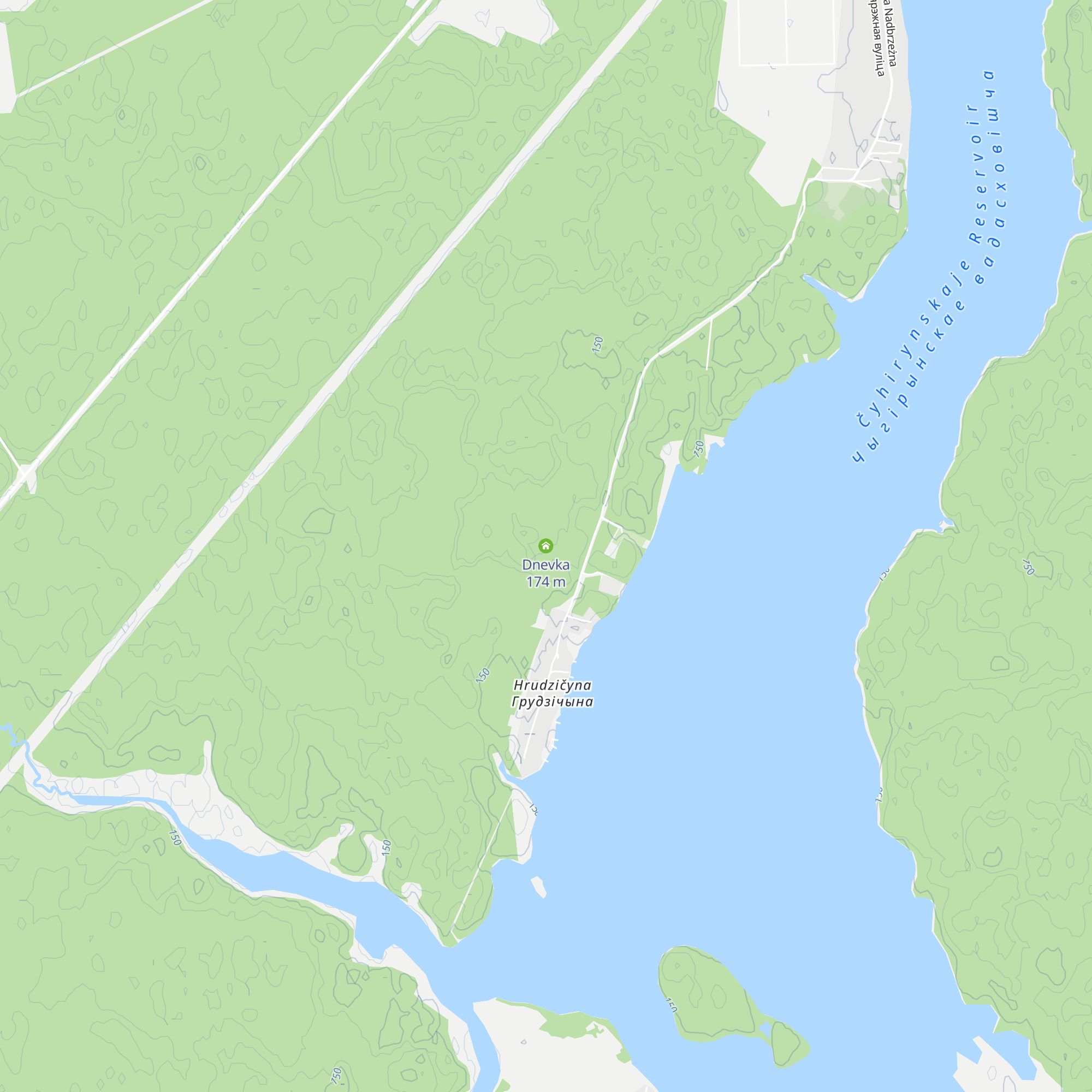 Dnevka map