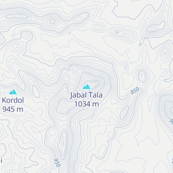 Map of Jabal Tala