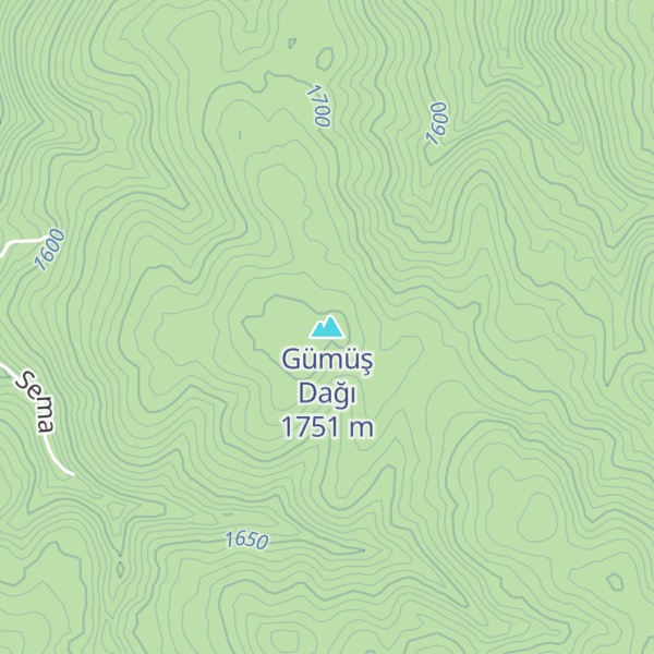 Map of Gümüş Dağı