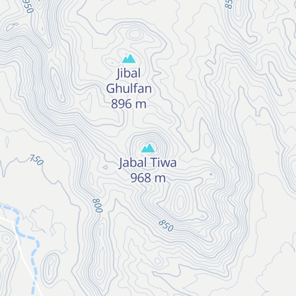 Map of Jabal Tiwa