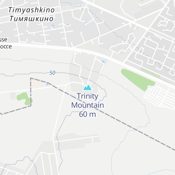 Map of Trinity Mountain