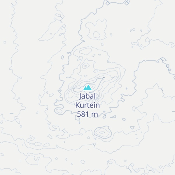Map of Jabal Kurtein