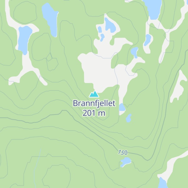 Map of Brannfjellet