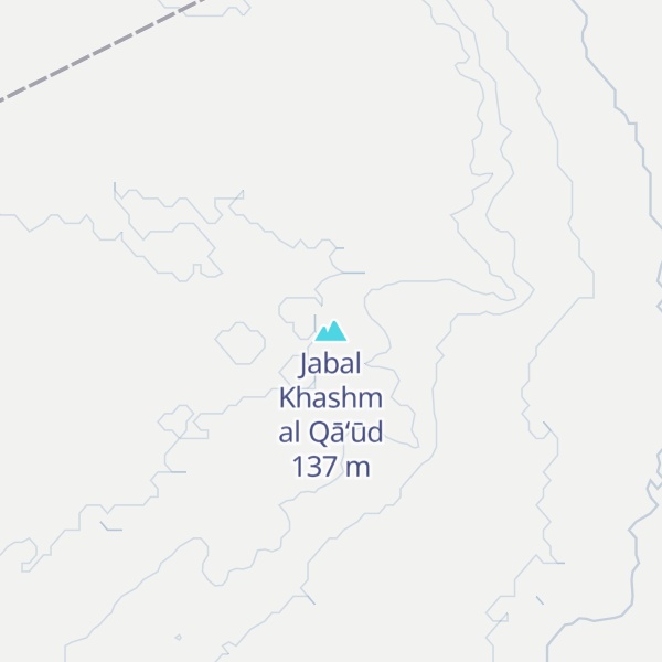Map of Jabal Khashm al Qā‘ūd