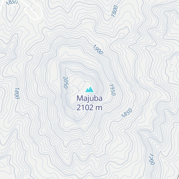Map of Majuba