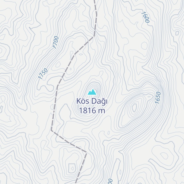Map of Kös Dağı