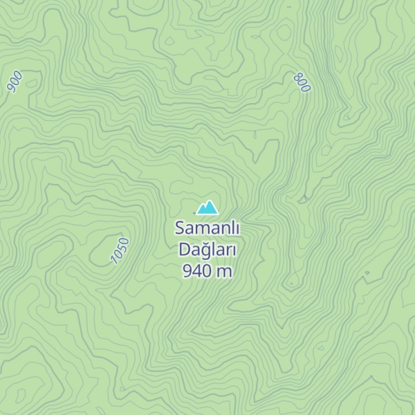 Map of Samanlı Dağları