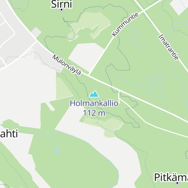 Map of Holmankallio