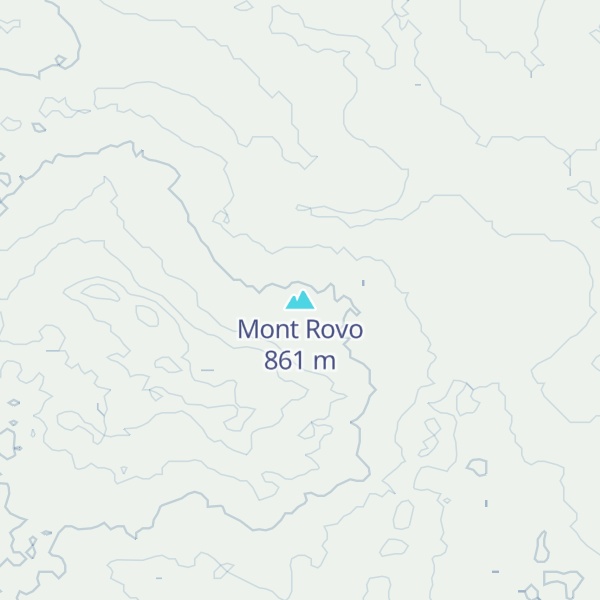 Map of Mont Rovo