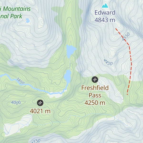 Map of Kitandara Hut