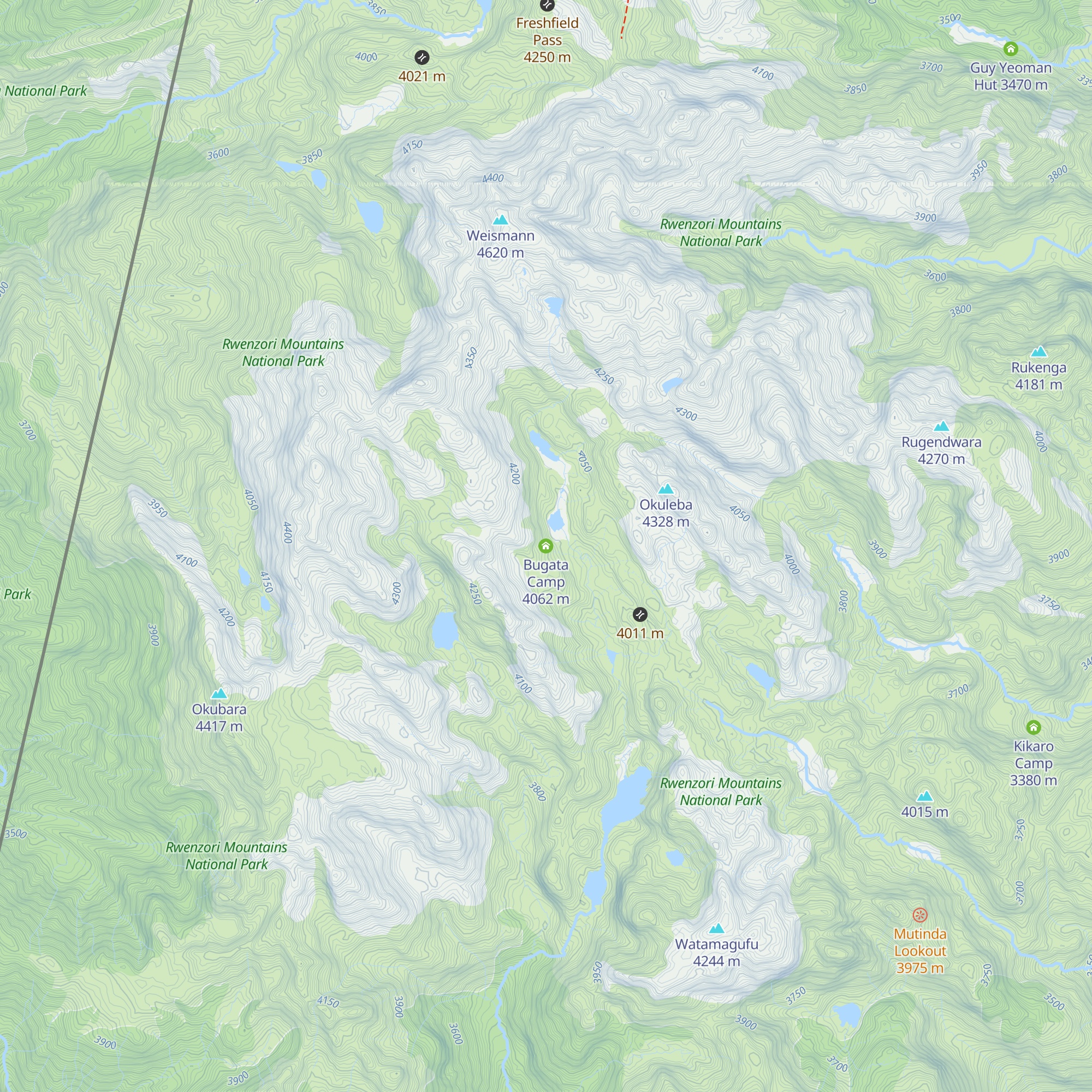 Bugata Camp map