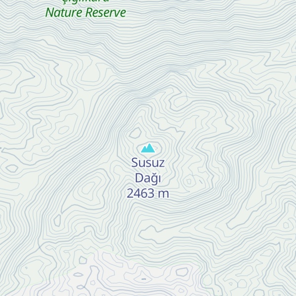 Map of Susuz Dağı