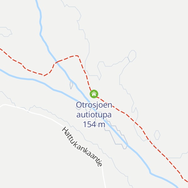 Map of Otrosjoen autiotupa