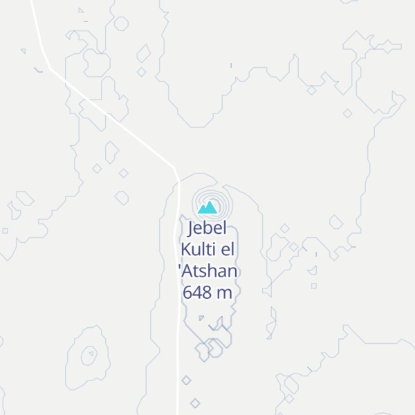 Map of Jebel Kulti el 'Atshan