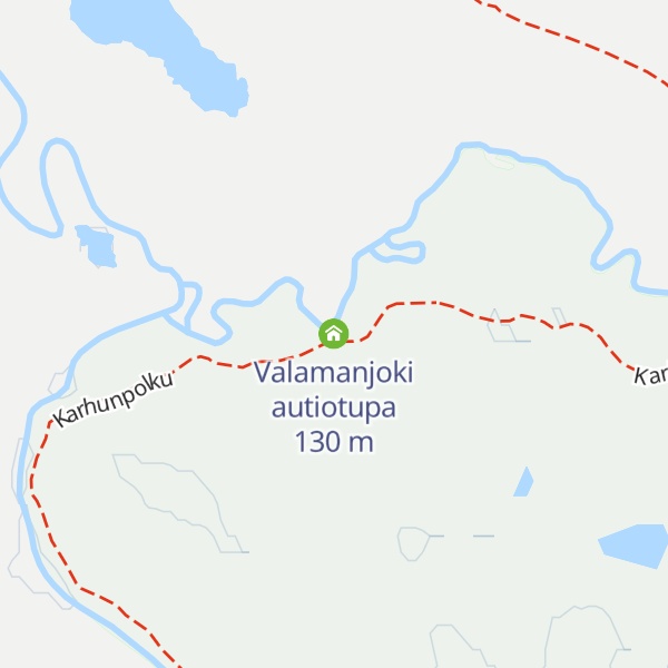 Map of Valamanjoki autiotupa
